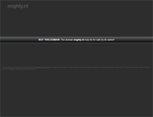 Tablet Screenshot of mighty.nl